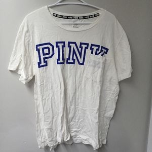 White T-shirt Pink